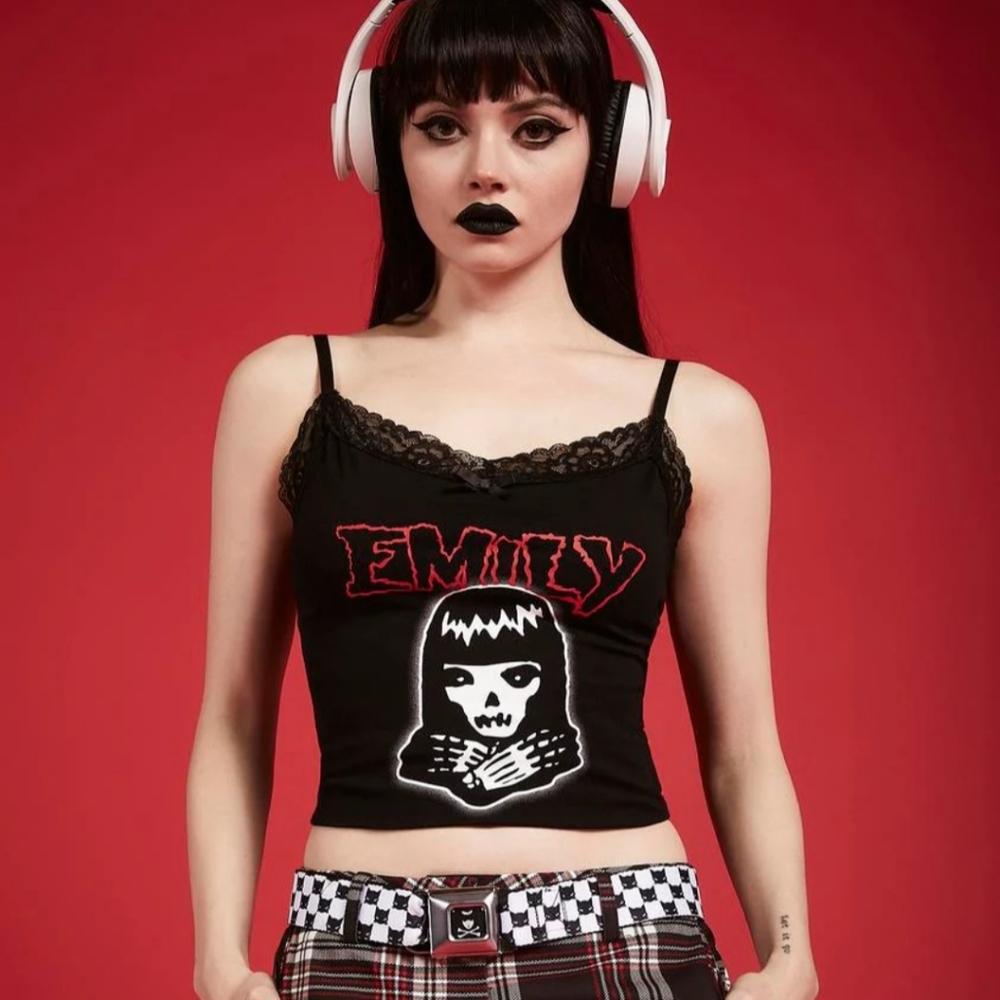 Emily the Strange kitty cat print seat belt buckle. Sold out online and stores!!